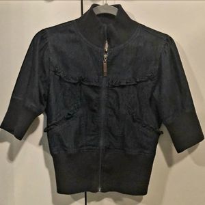 Soft Short Sleeve Denim Jacket